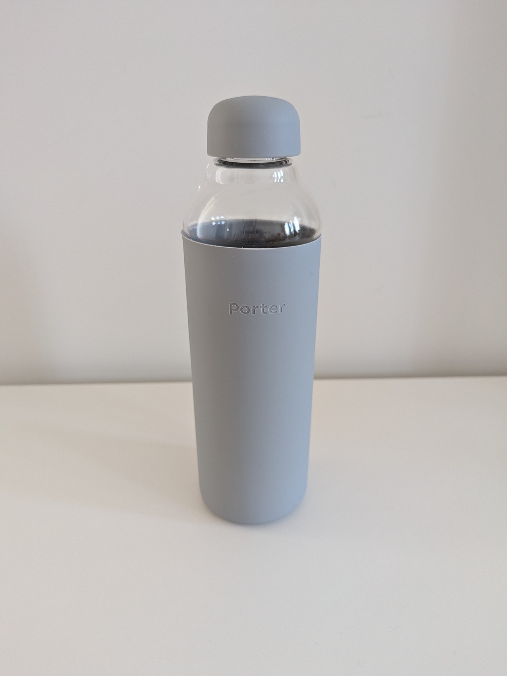 W&P Porter Glass Water Bottle w/Protective Silicone Sleeve